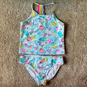 XXL Childrens Place colorful two piece swimsuit.